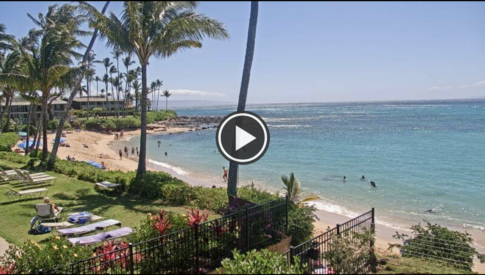 View live video of West Maui beaches from Napili.