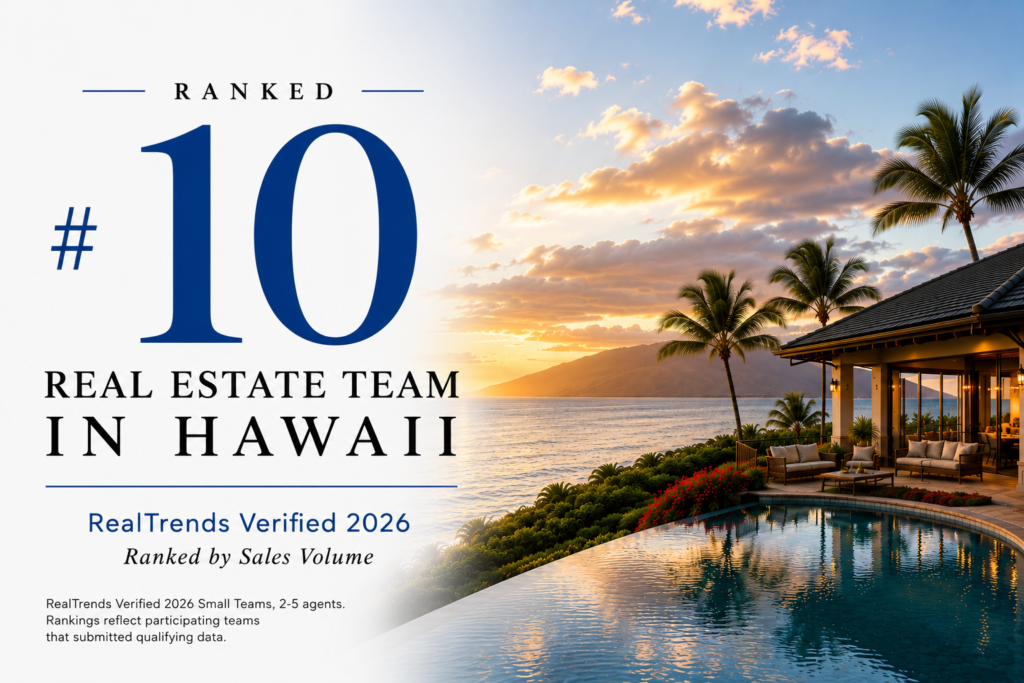 Ranked #10 Real Estate Team in Hawaii Best Maui Realtor Maui Real Estate Advisors Ranked #10 Real Estate Team in Hawaii by RealTrends Verified 2026