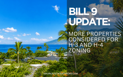 Maui Vacation Rental Rezoning Update: More Properties Considered for H-3 and H-4 Zoning